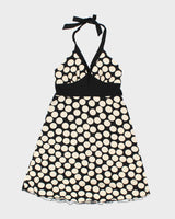 Vintage Y2k 00s Laura Polka Dot Halter Dress - M