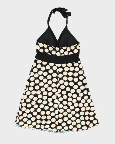 Vintage Y2k 00s Laura Polka Dot Halter Dress - M