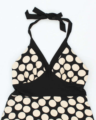Vintage Y2k 00s Laura Polka Dot Halter Dress - M