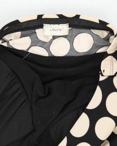Vintage Y2k 00s Laura Polka Dot Halter Dress - M