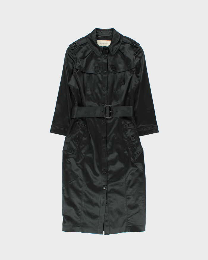 Vintage Burberry Button-up Satin Dress - XS