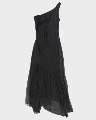 Vintage 90s 00s Jeni-Mo One Shoulder Mermaid Hem Dress - XS