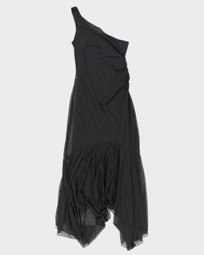 Vintage 90s 00s Jeni-Mo One Shoulder Mermaid Hem Dress - XS