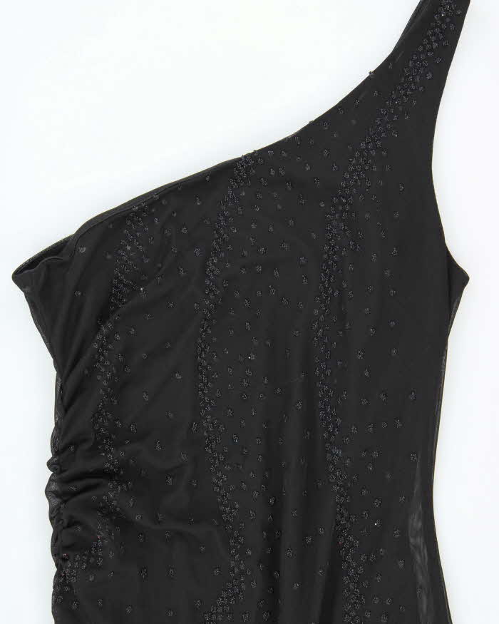 Vintage 90s 00s Jeni-Mo One Shoulder Mermaid Hem Dress - XS