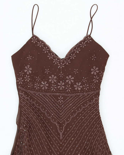 Vintage 90s Maria Bonita Beaded Dress - S