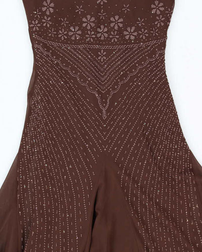 Vintage 90s Maria Bonita Beaded Dress - S