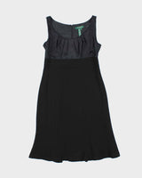 Vintage 1990s Women's Lauren Ralph Lauren Silk Detailed Knee Length Dress - S