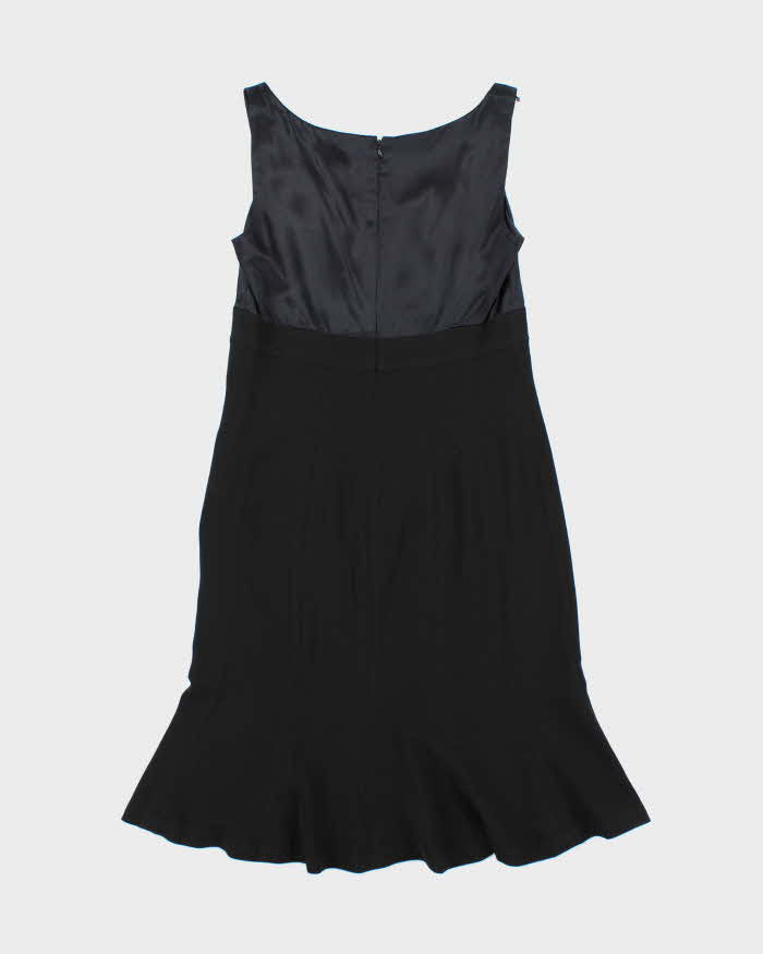 Vintage 1990s Women's Lauren Ralph Lauren Silk Detailed Knee Length Dress - S