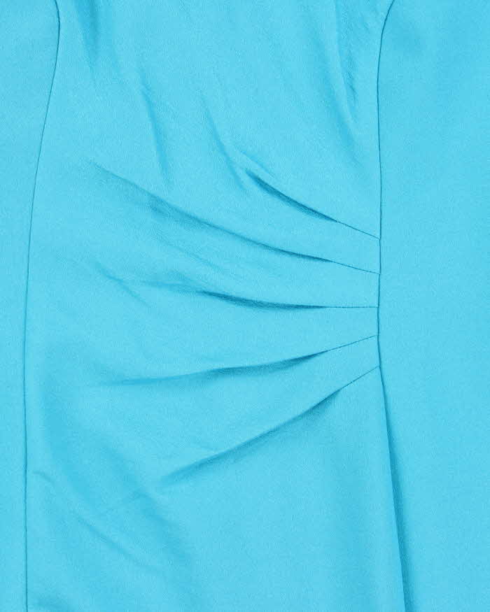 Vintage 1990s Women's Jacques Vert Blue Sequined A-Line Dress - Size M