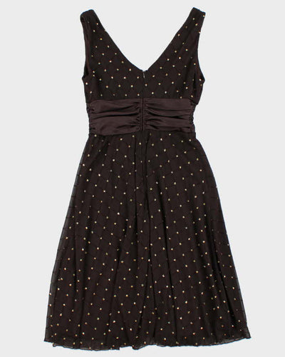 Vintage 1990s Women's Laura Petites Diamond Sequined Apron Party Dress - Size M