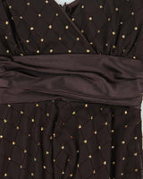 Vintage 1990s Women's Laura Petites Diamond Sequined Apron Party Dress - Size M