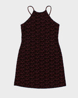 Vintage 90s Jacob Velvet Rose Dress - M