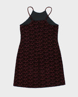 Vintage 90s Jacob Velvet Rose Dress - M