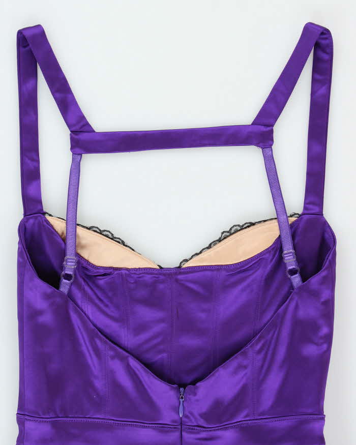 Vintage Y2k 00s Bebe Satin Bodycon Dress - XS