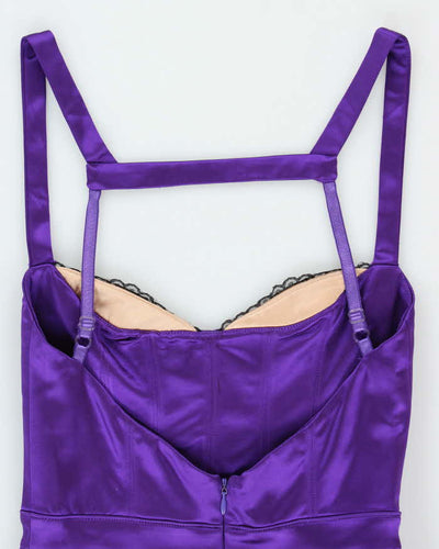 Vintage Y2k 00s Bebe Satin Bodycon Dress - XS