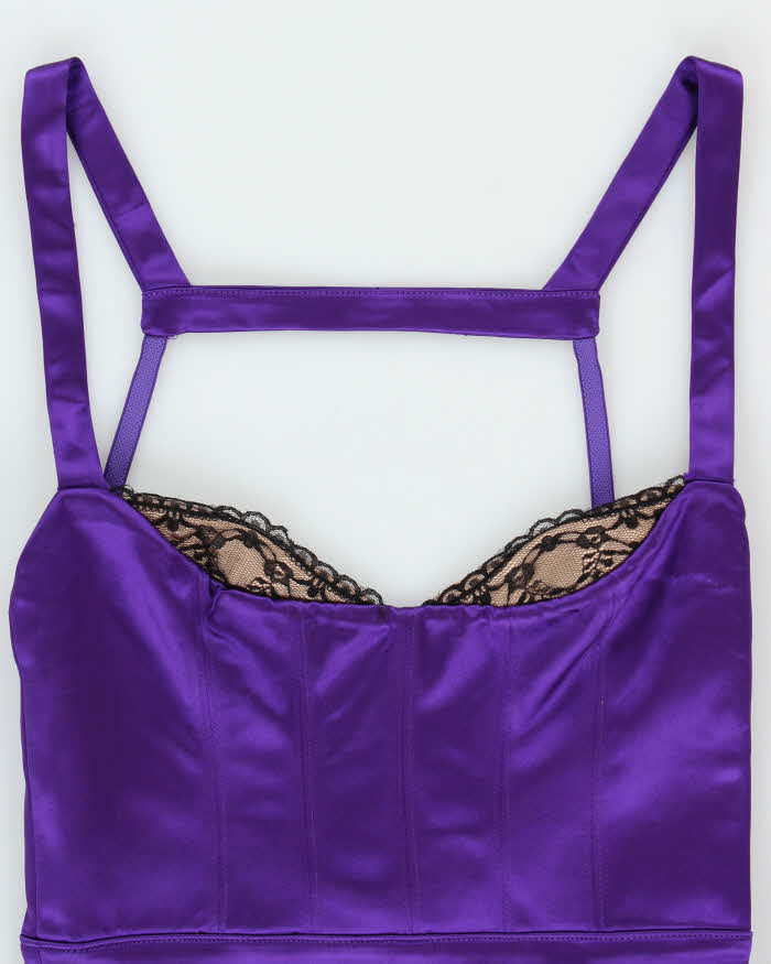 Vintage Y2k 00s Bebe Satin Bodycon Dress - XS