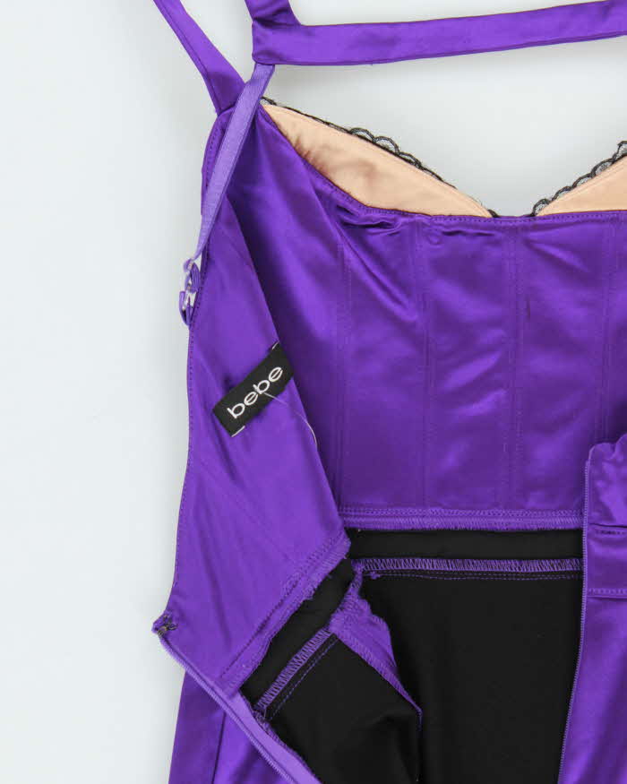 Vintage Y2k 00s Bebe Satin Bodycon Dress - XS