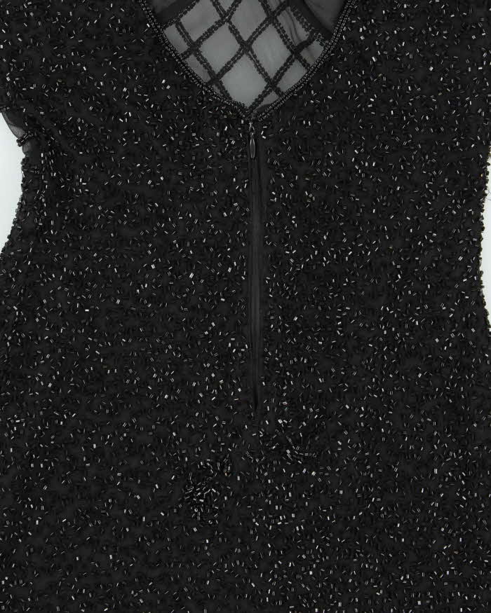 Vintage 90s Scala Beaded Mini Dress - XS