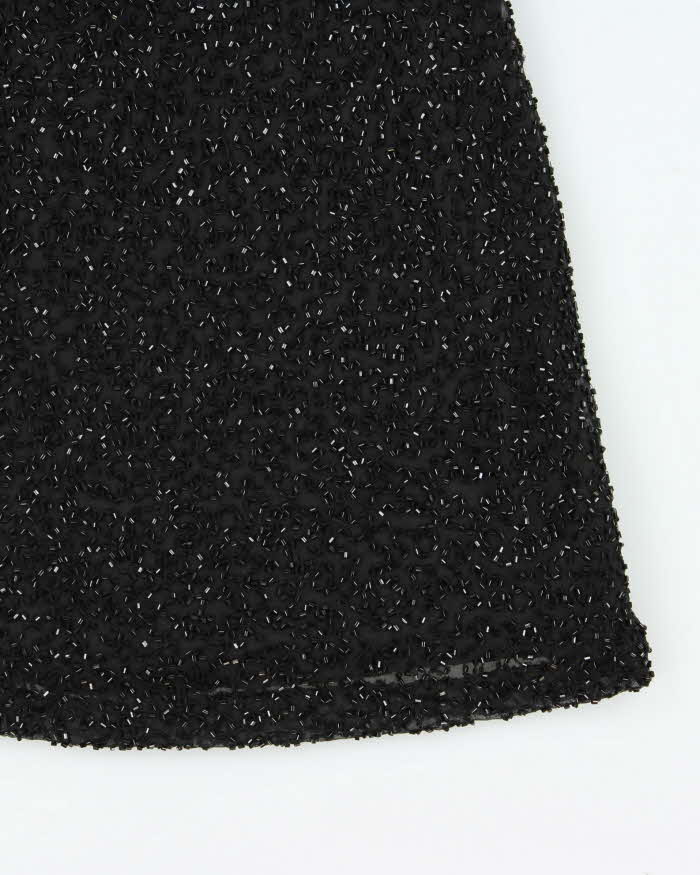 Vintage 90s Scala Beaded Mini Dress - XS