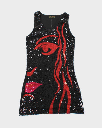 Vintage Y2k 00s Man Tian Sequin Dress- S