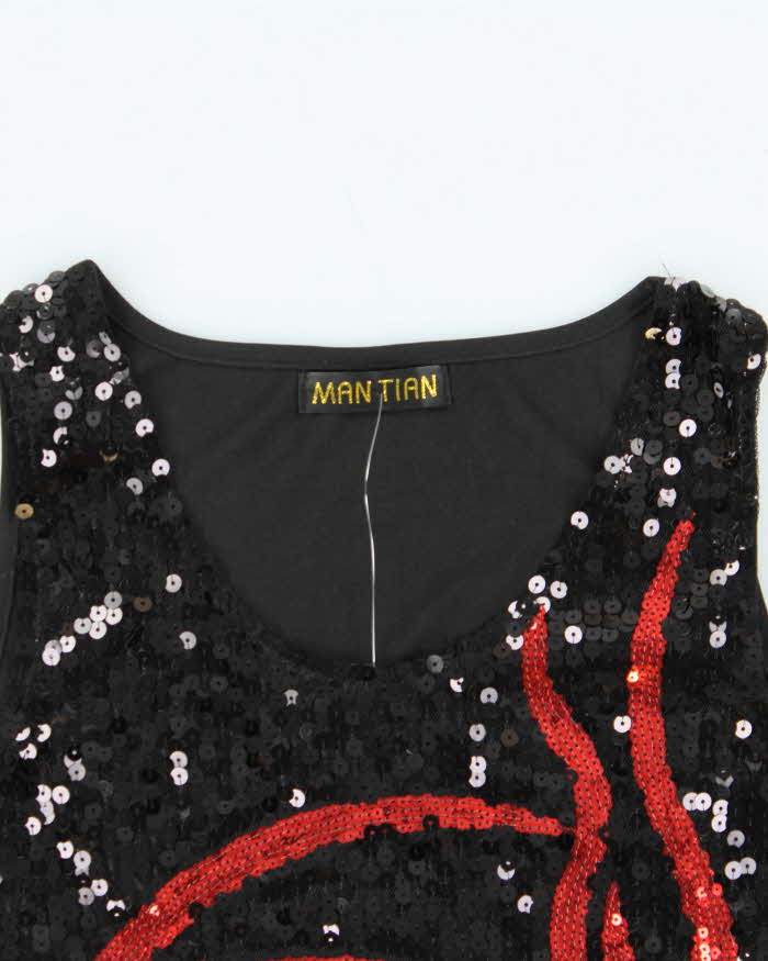 Vintage Y2k 00s Man Tian Sequin Dress- S
