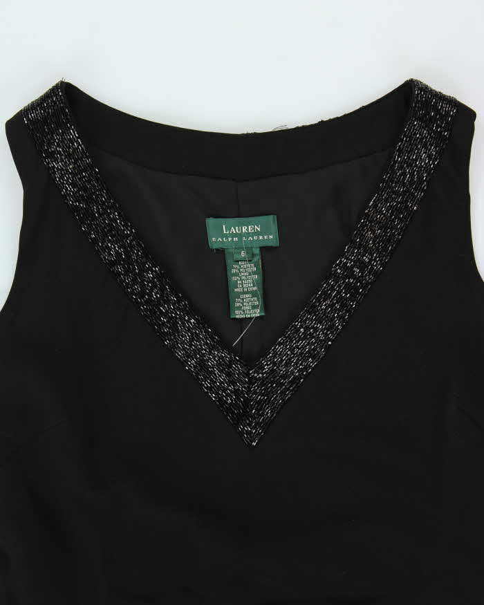 Vintage 00s Ralph Lauren Beaded Dress - S