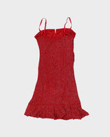 Vintage 00s Le Chateau Glittery Dress - S
