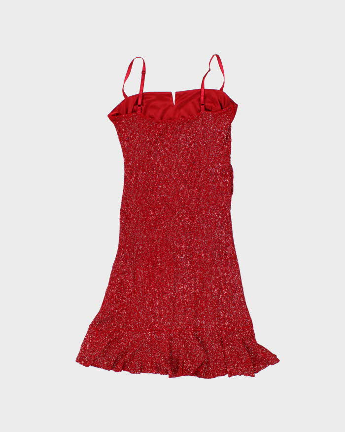 Vintage 00s Le Chateau Glittery Dress - S