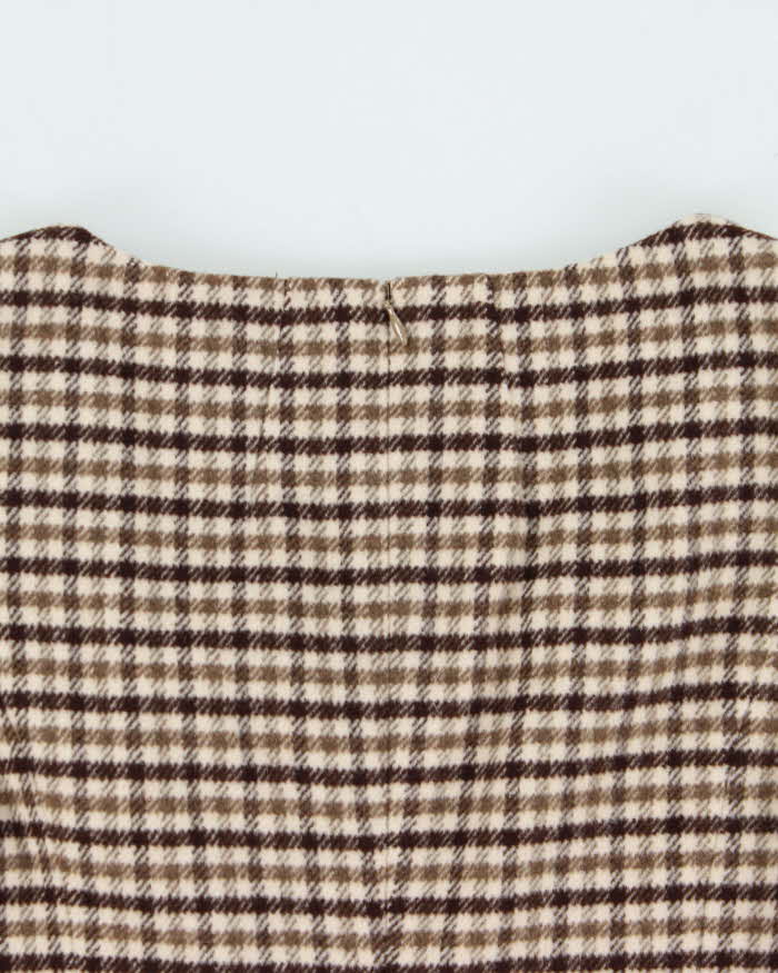 Vintage 00s Jessie Wool Blend Mini Dress - S