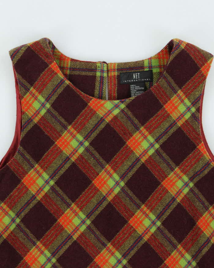 Vintage 00s International Wool Blend Mini Dress - M