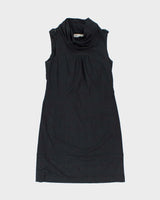 Vintage 00s Esprit Cowl High Neck Dress - M