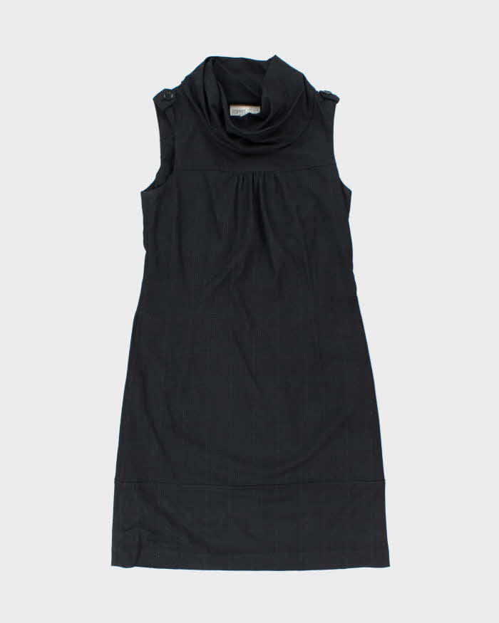 Vintage 00s Esprit Cowl High Neck Dress - M