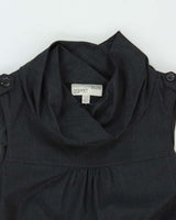 Vintage 00s Esprit Cowl High Neck Dress - M