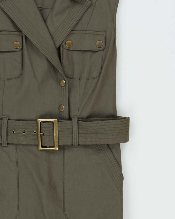 Vintage Y2k 00s Le Chateau Cargo Dress - S