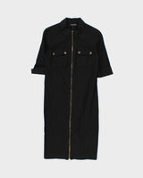 Vintage Y2k 00s Le Chateau Zip Cargo Style Dress - S