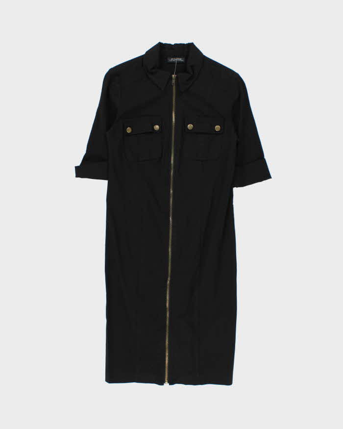 Vintage Y2k 00s Le Chateau Zip Cargo Style Dress - S