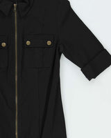 Vintage Y2k 00s Le Chateau Zip Cargo Style Dress - S