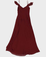 Vintage 90s 00s Jessica Rosette Flower Detail Maxi Dress - S