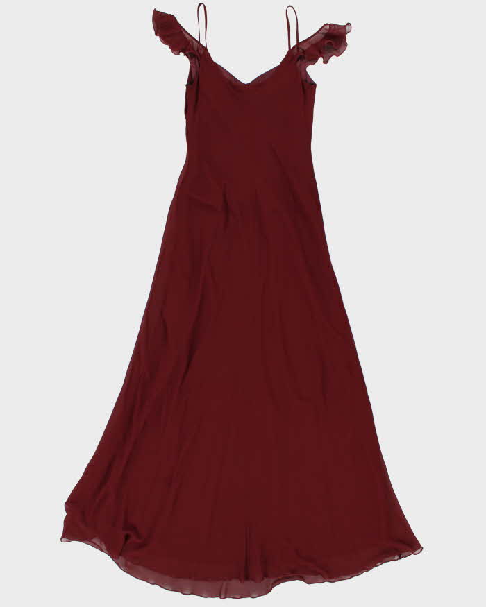 Vintage 90s 00s Jessica Rosette Flower Detail Maxi Dress - S