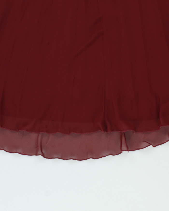 Vintage 90s 00s Jessica Rosette Flower Detail Maxi Dress - S