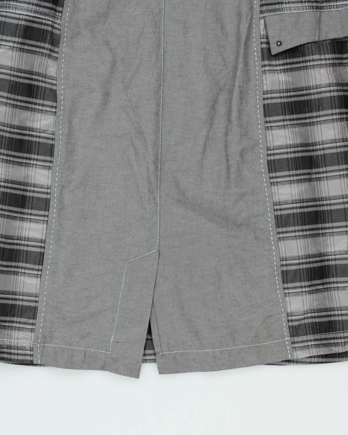 Vintage Y2k 00s Deux Millie 26 Concept Waist Coat Check Dress - M