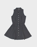 Vintage 1970s McFarland Polka Dot Button-up Mini Dress - M