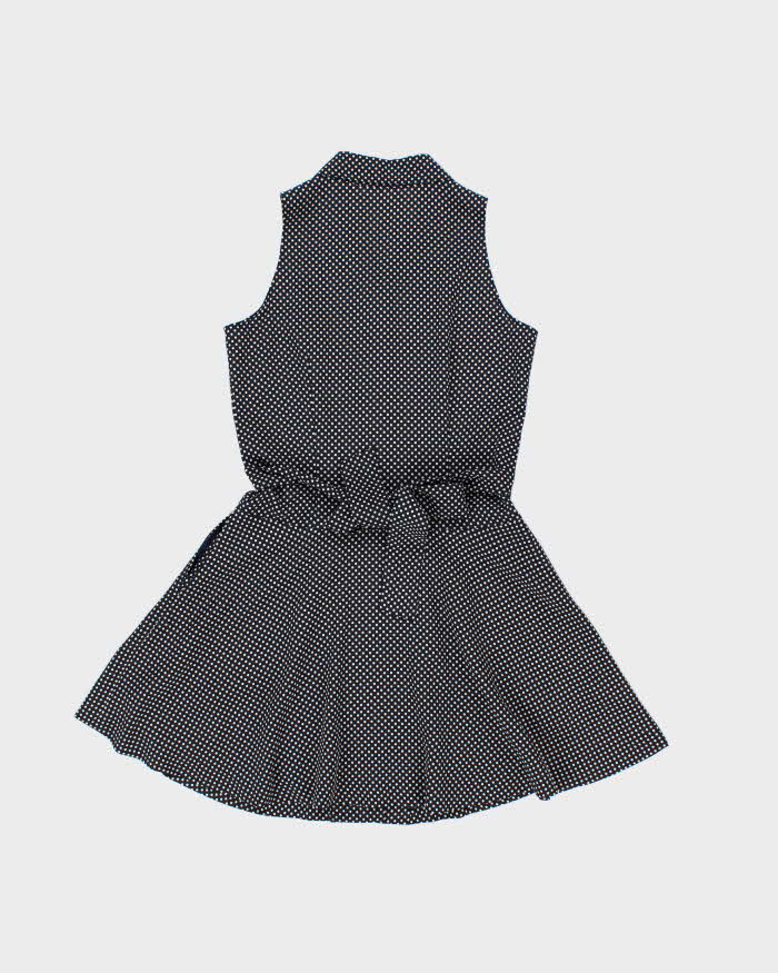 Vintage 1970s McFarland Polka Dot Button-up Mini Dress - M