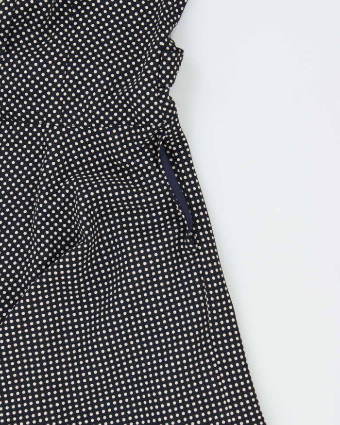 Vintage 1970s McFarland Polka Dot Button-up Mini Dress - M