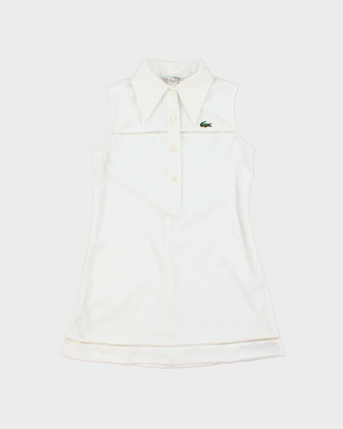 Vintage 1970s Chemise Lacoste Women's Mini Tennis Dress - S