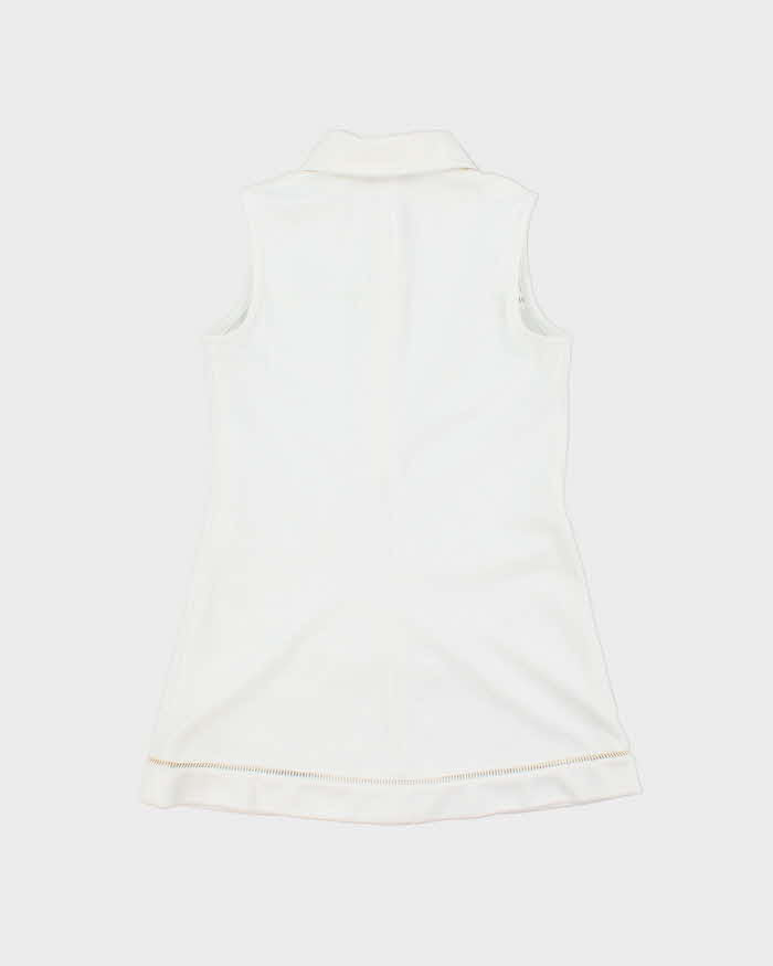 Vintage 1970s Chemise Lacoste Women's Mini Tennis Dress - S