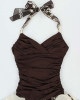 Vintage Y2k 00s Mariposa Handkerchief Hem Halter Neck Dress - S