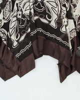Vintage Y2k 00s Mariposa Handkerchief Hem Halter Neck Dress - S