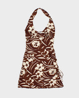Vintage Y2k 00s La Belle Halter Neck Mini Dress - XS