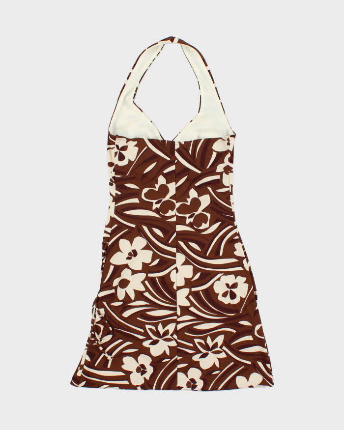 Vintage Y2k 00s La Belle Halter Neck Mini Dress - XS